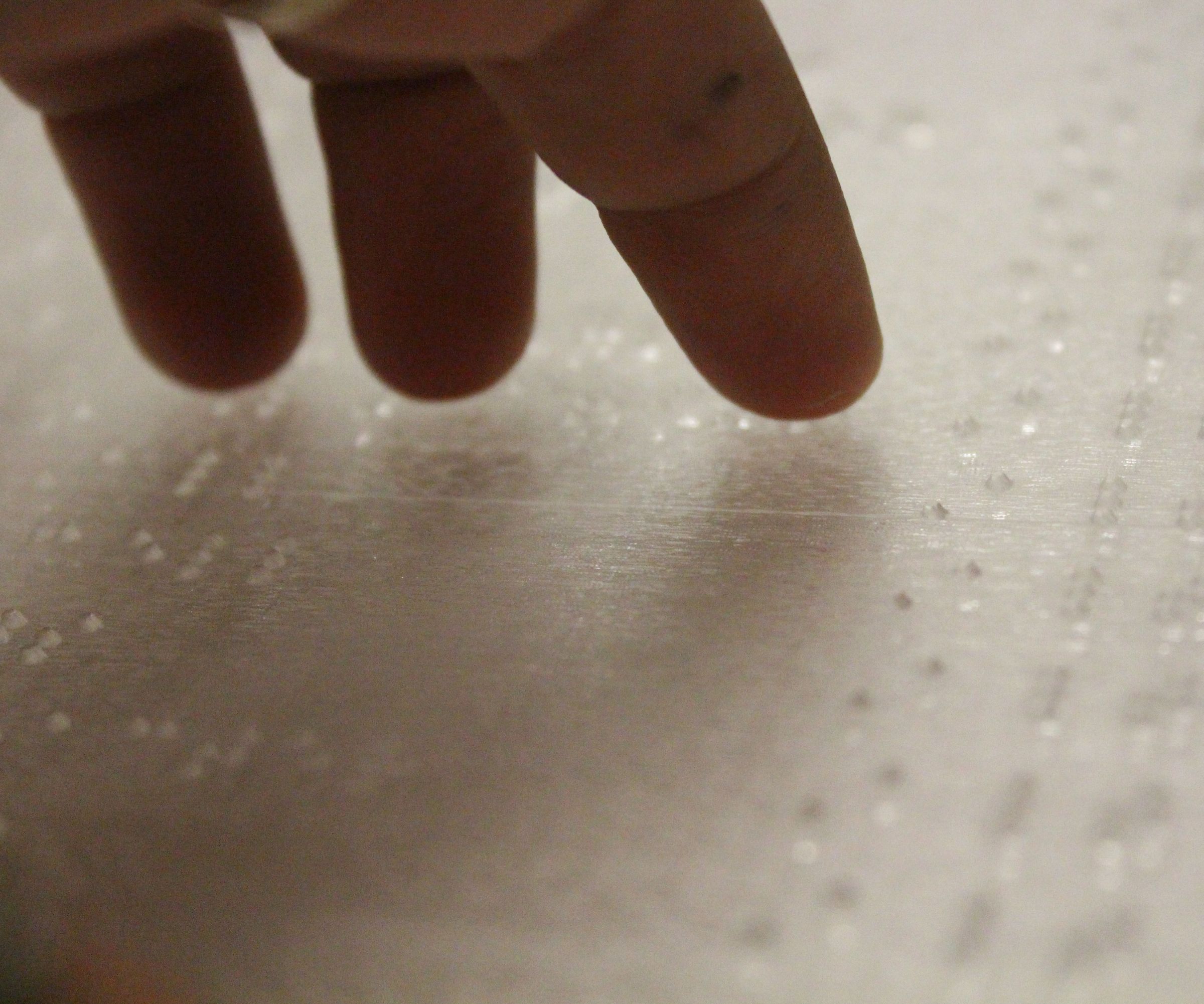 Lasercut Braille Sheet