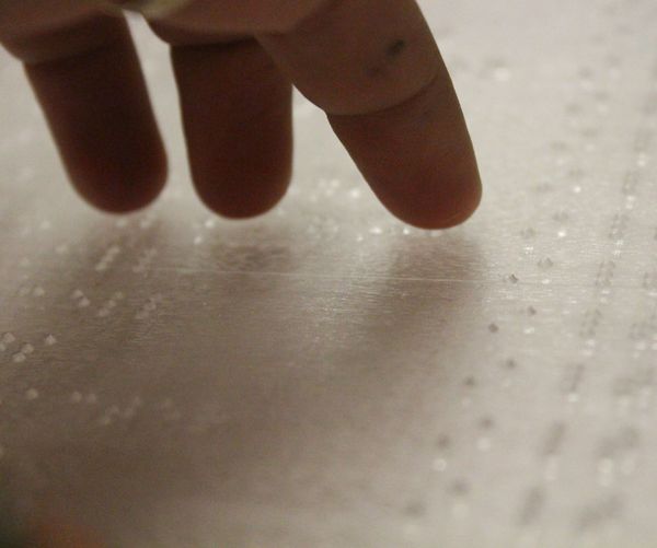 Lasercut Braille Sheet