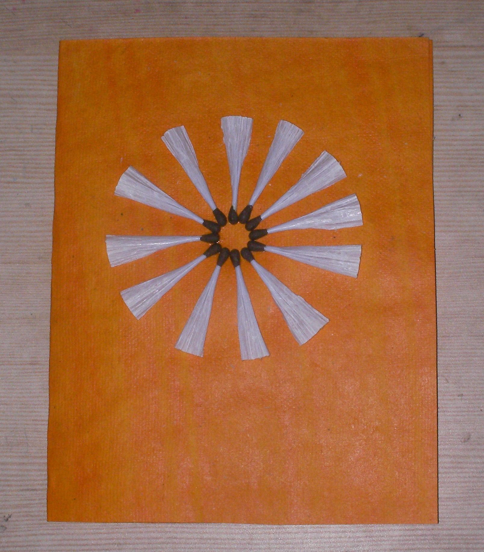 Match Stick Greeting Card