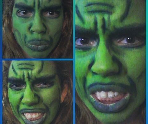 Frankenstein Face Paint 