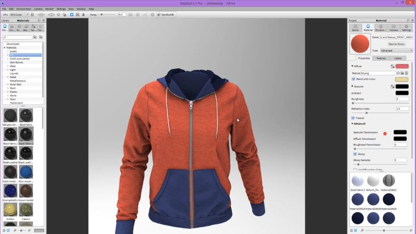 Clothes Rendering How to Render Realistic 3D Clothes in Keyshot Tutorial : 11 Steps ...