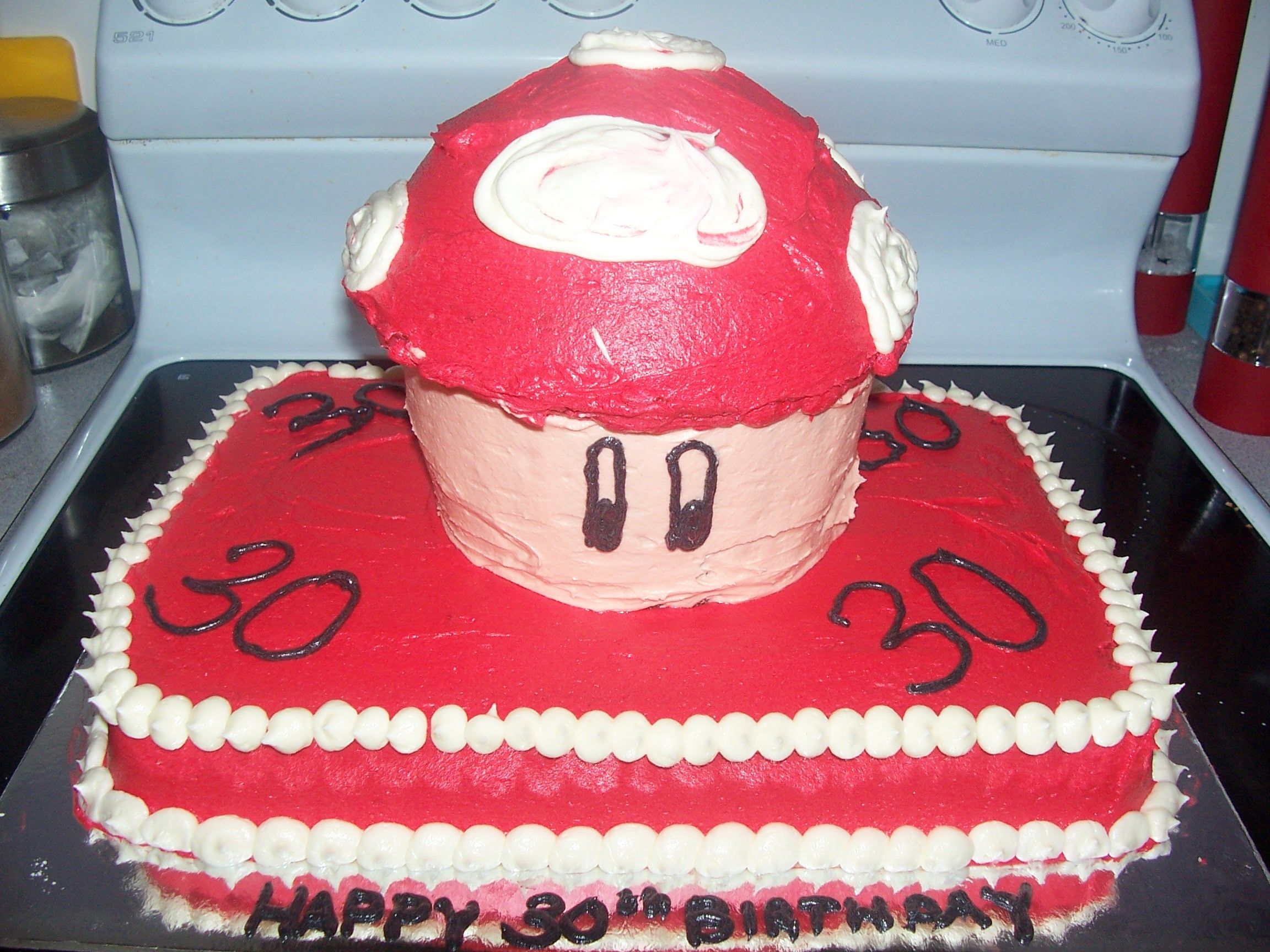 Mario Mushroom Cake