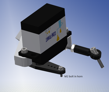 Preparing the Wheel to Servo Connector and Vertical Wheel Rotation Axis
