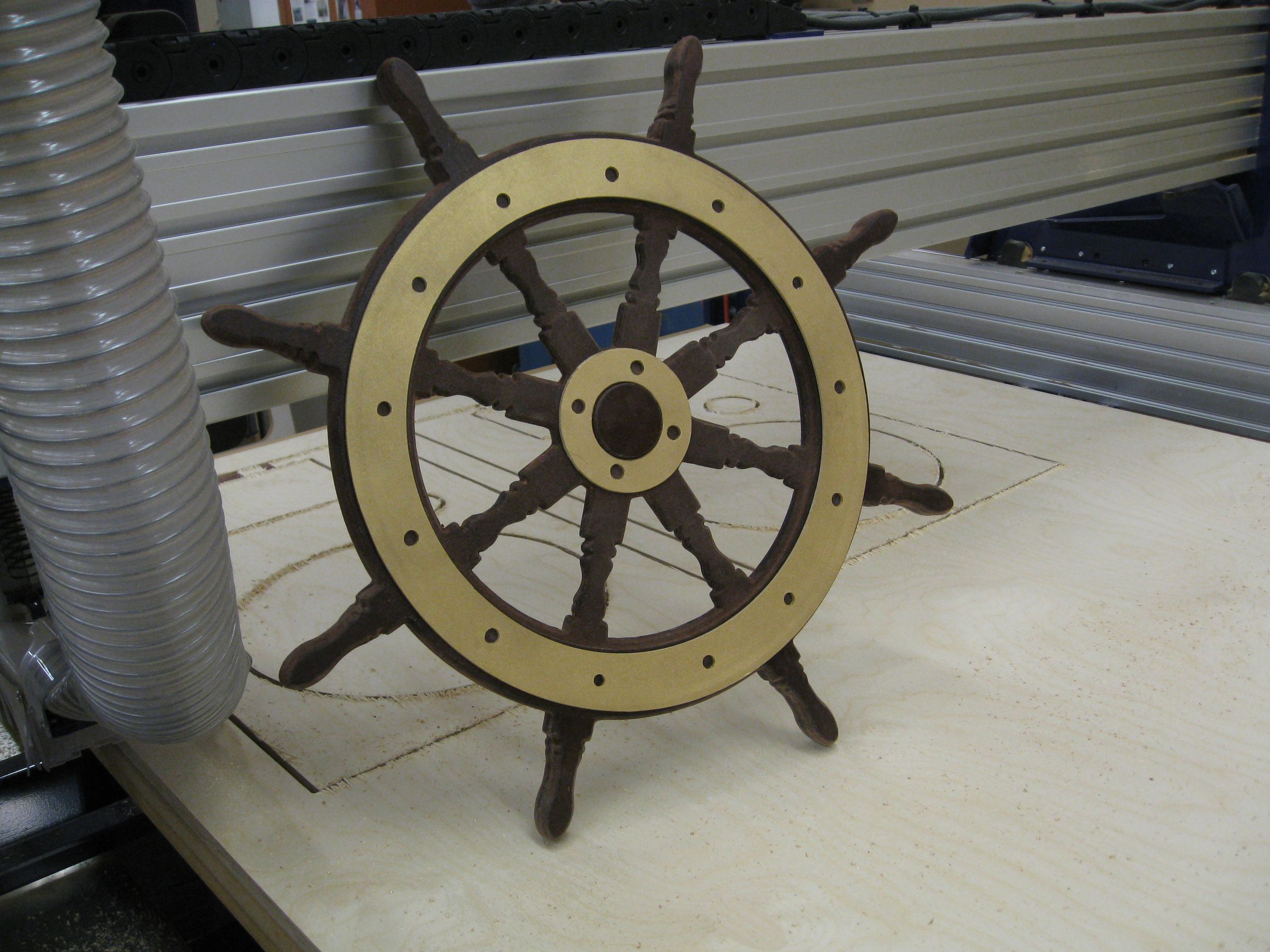 Antique-look Helm Wheel Prop