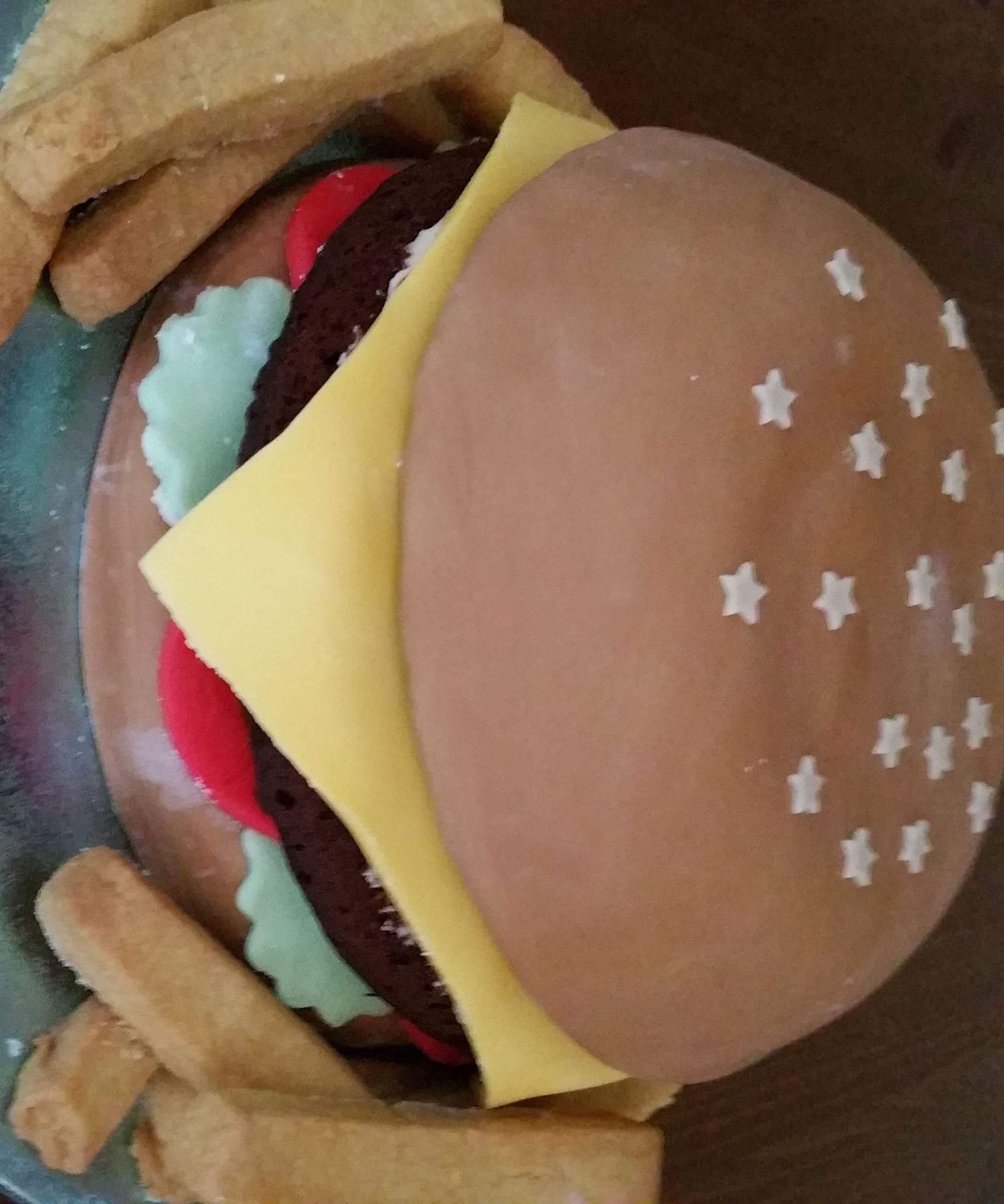 Hamburger Birthday Cake