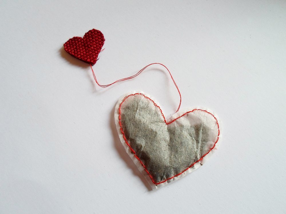 Heart-shaped Tea Bag