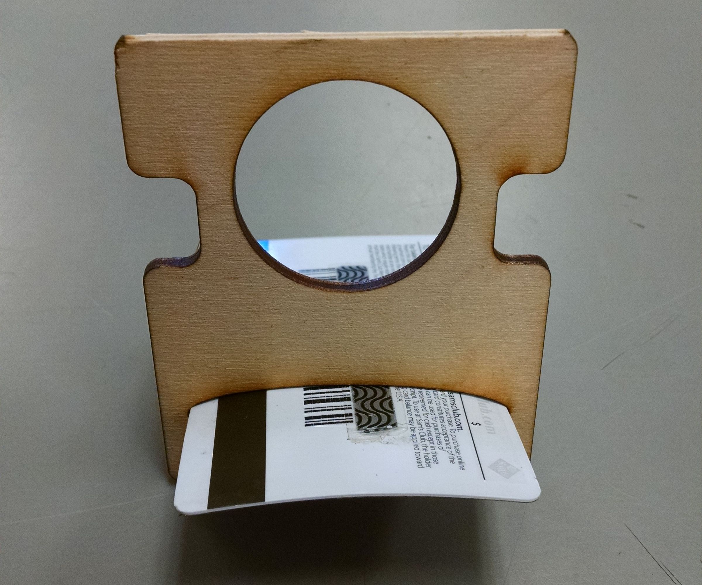 Credit Card Laser Cut Phone Holder