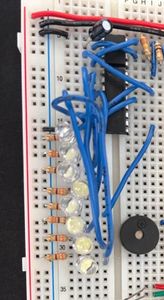 Building the 8-LED Line Chaser Circuit With 555 Timer and 4017 Decade Counter