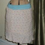 How to Refashion a Foldover Waistband Skirt From a Dress and a Tshirt