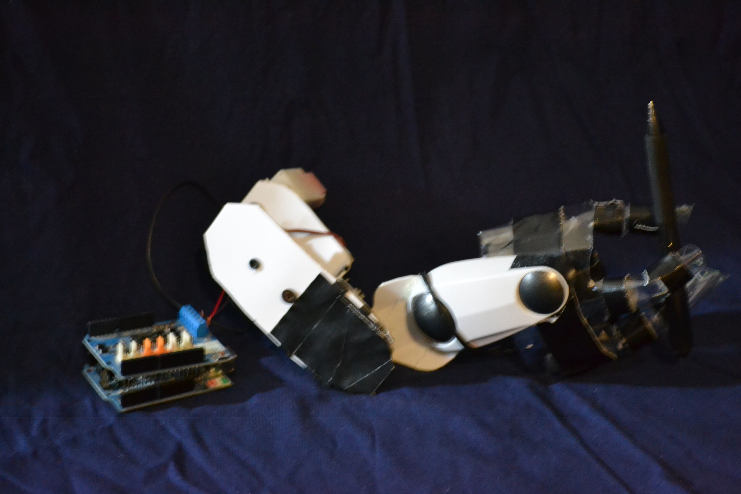 Three Fingered Arduino Robotic Arm