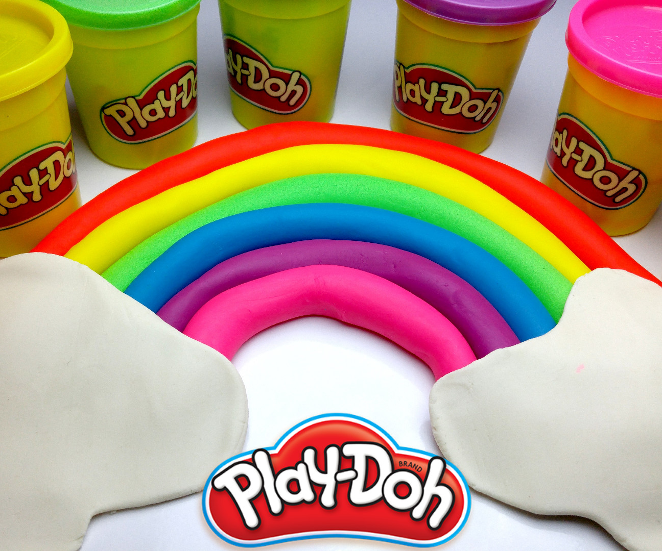 ►LEARN COLORS WITH PLAYDOH RAINBOW ◄