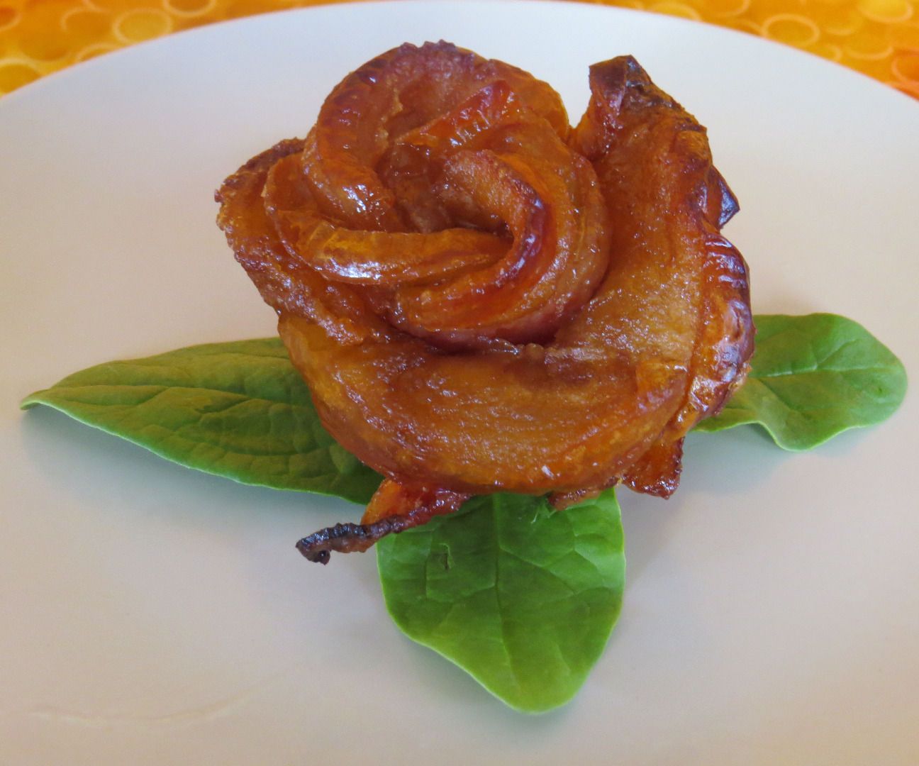 Apple Bacon Roses