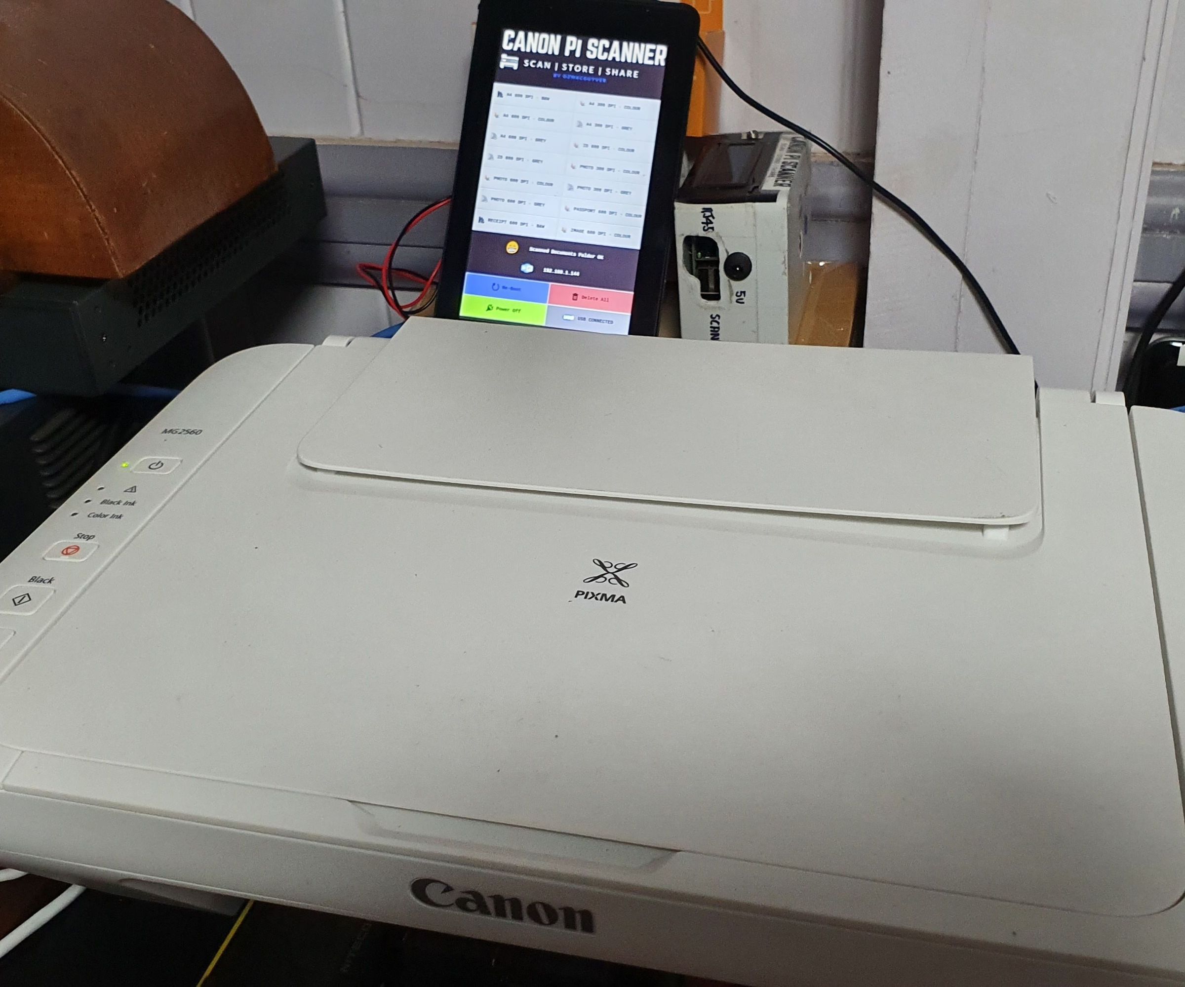 Raspberry Pi USB Flatbed Document Scanner