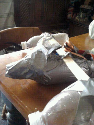 Toy Steam Boat Made From Recyclable Material