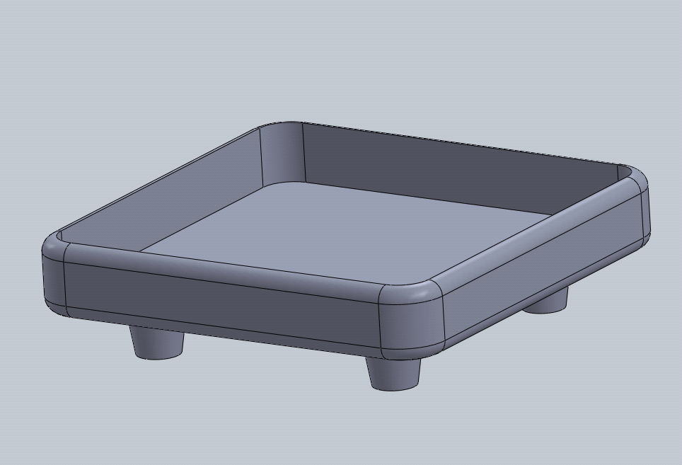 How to Make a Small Container in SolidWorks 2011