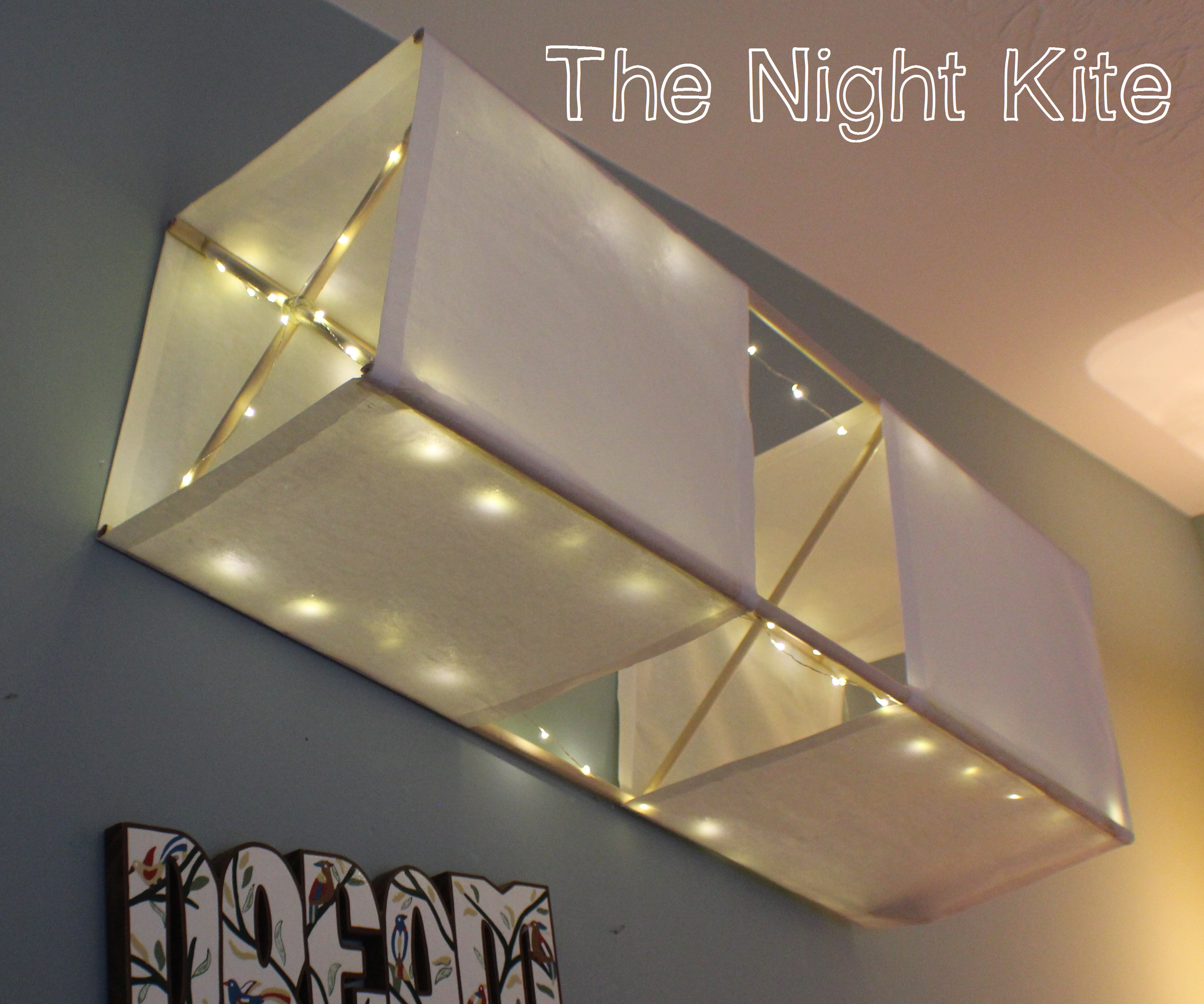The Night Kite - a Glowing Box Kite