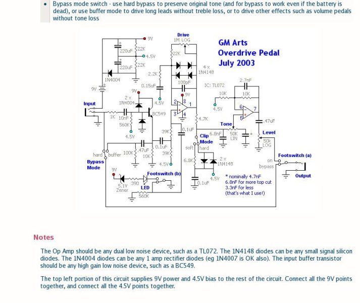 GM Arts Overdrive Pedal Build