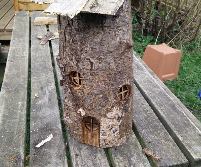 Log Fairy House