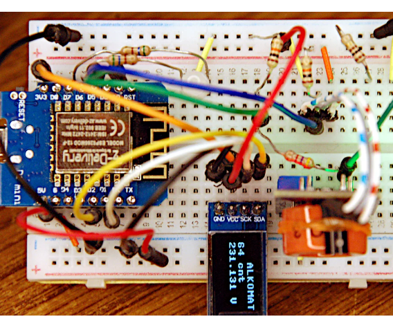 Alkomat - Alcohol Tester With ESP8266 and MQ -3 in Micropython