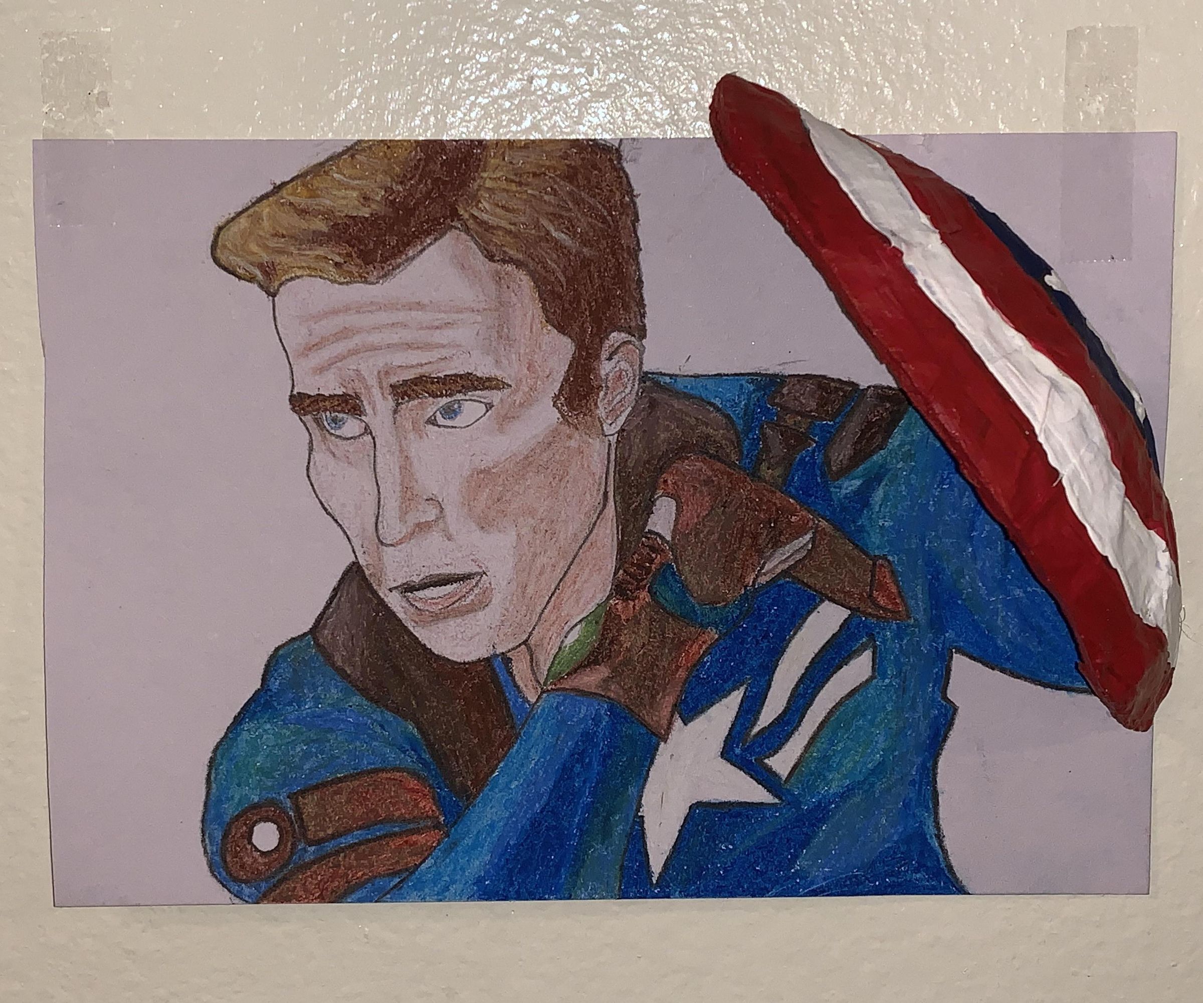 3D Captain America Portrait