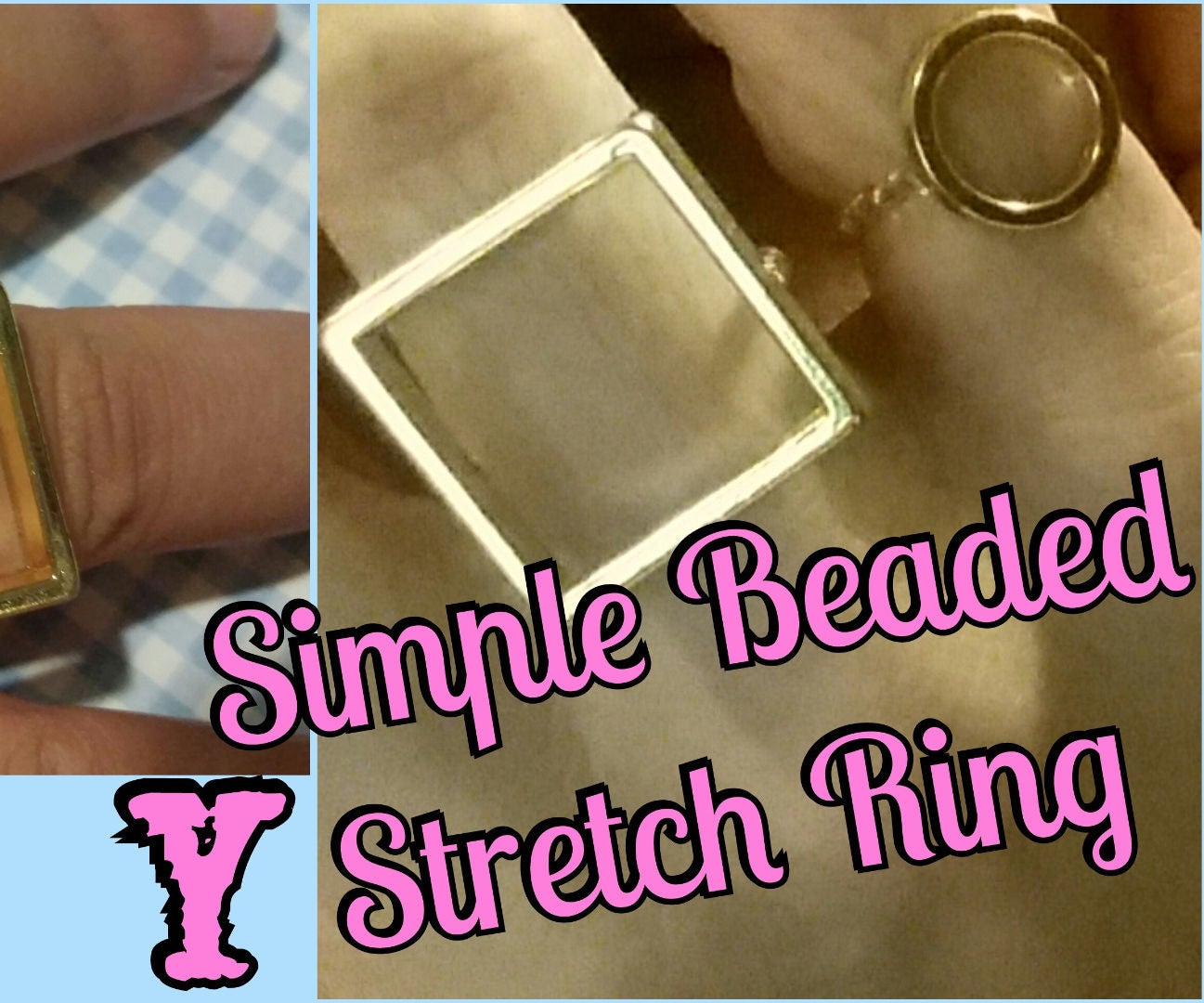 DIY Simple Beaded Stretch Rings 5 Steps Instructables