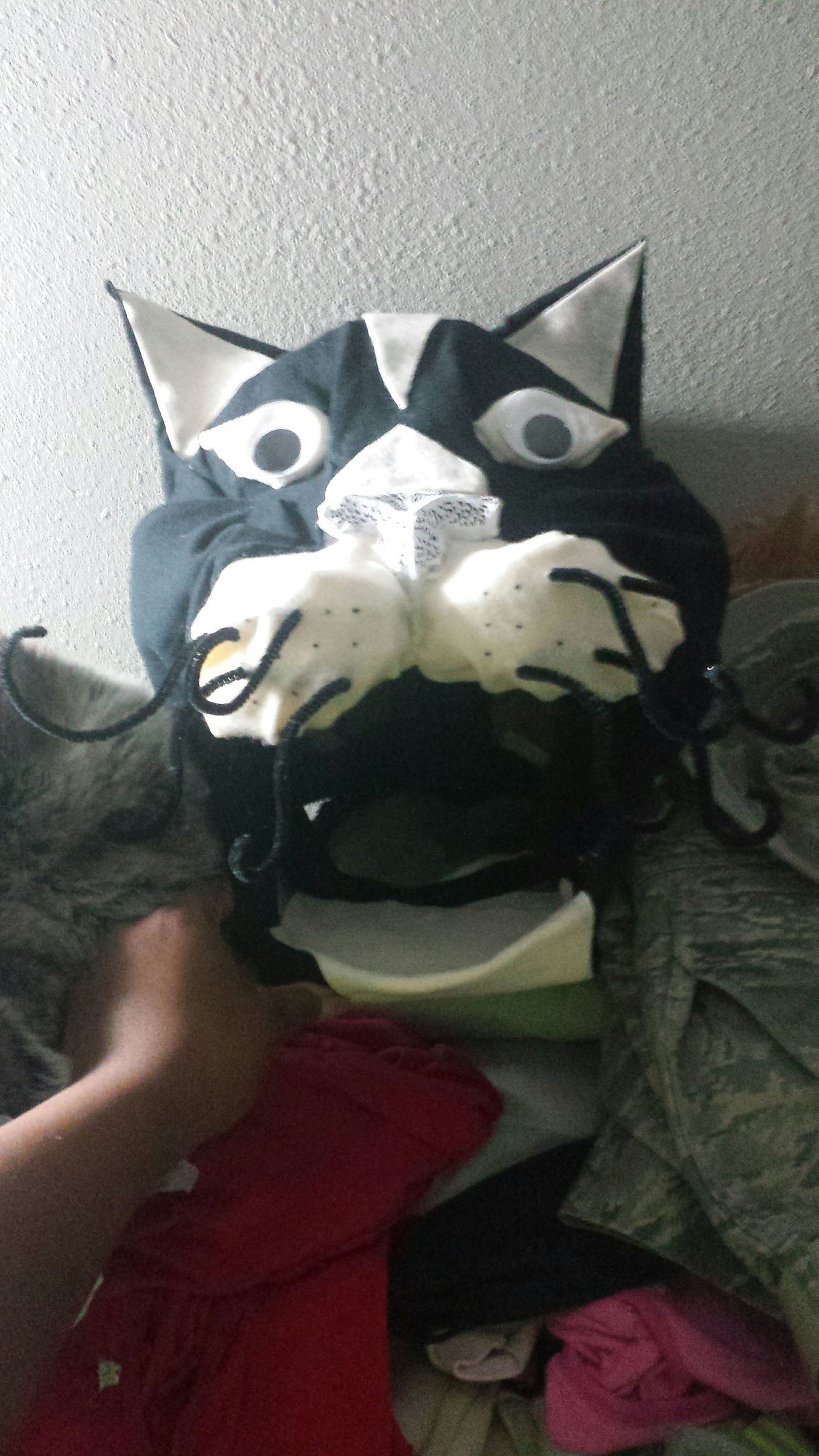 No Sew Cat Mascot Head