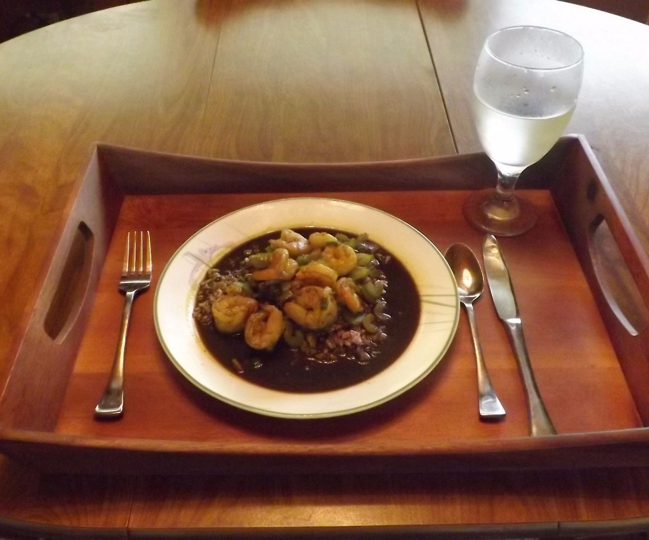 SHRIMP CURRY IN a WOK