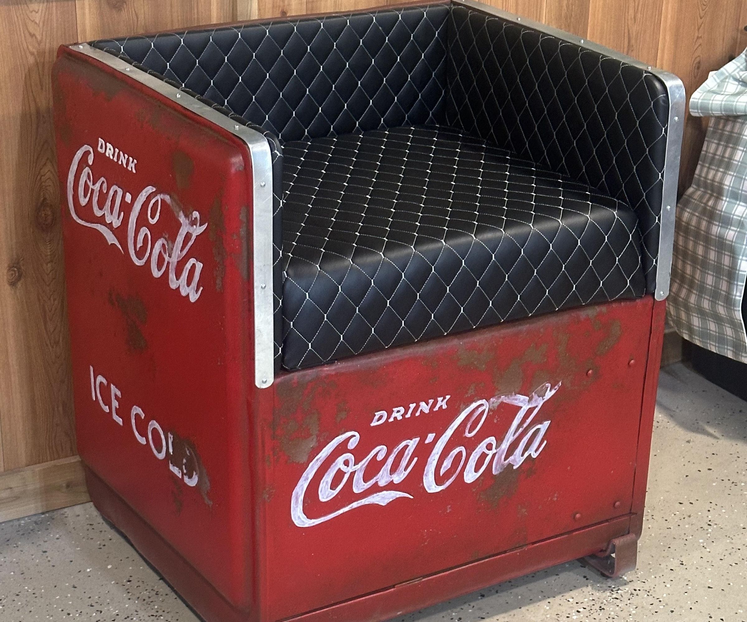 Repurposed Coca Cola Bench From Vintage Cooler