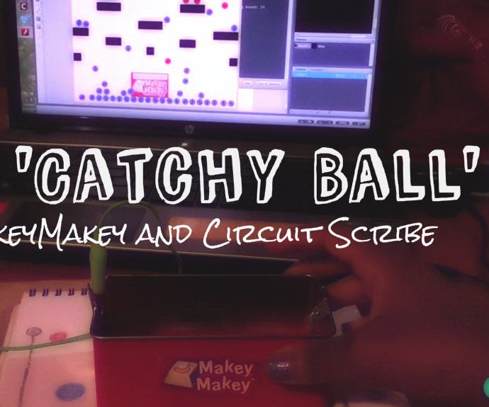 Play Catchy Ball With Makey Makey and Circuit Scribe