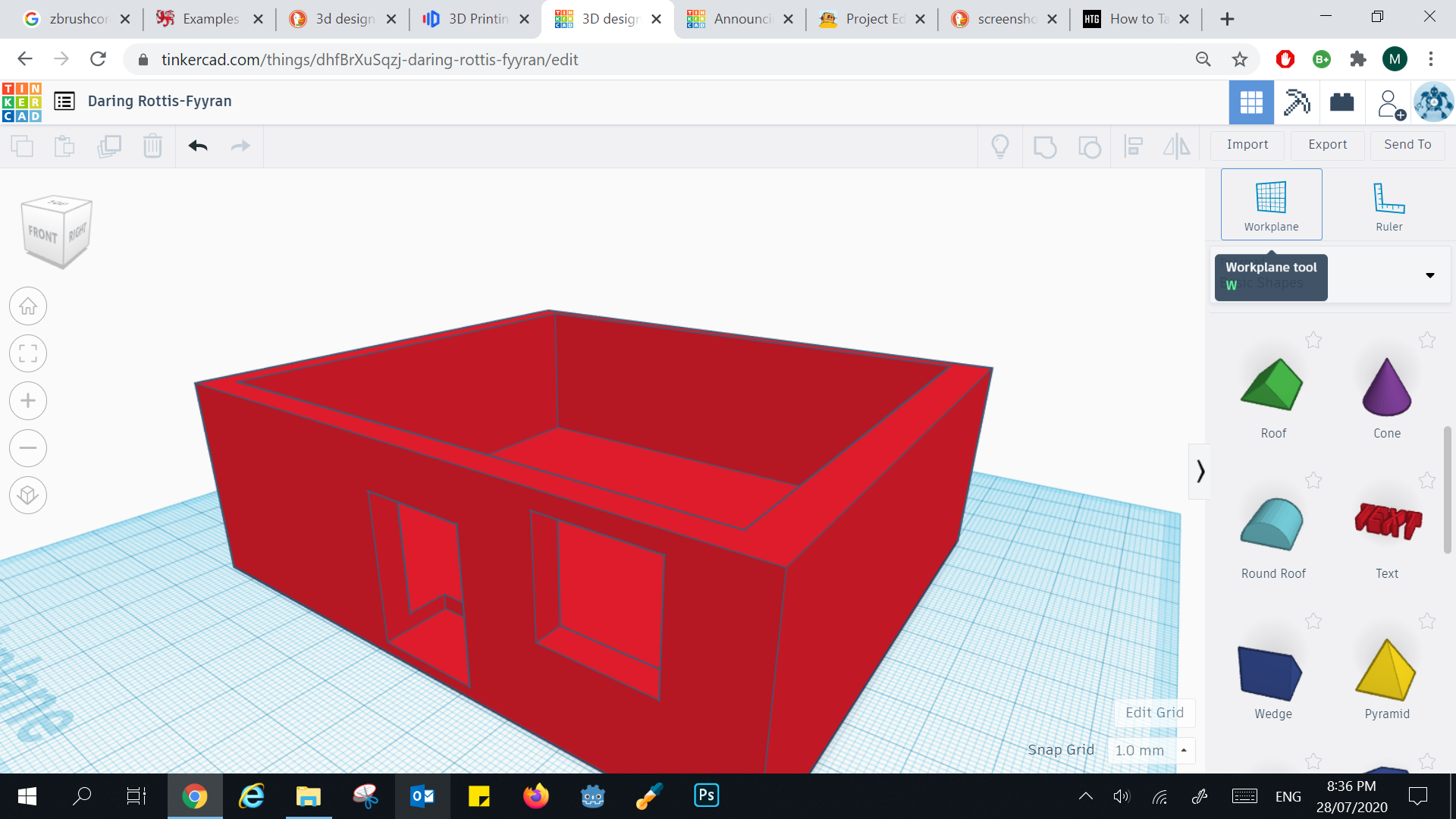 Basic Tinkercad House 5 Steps Instructables