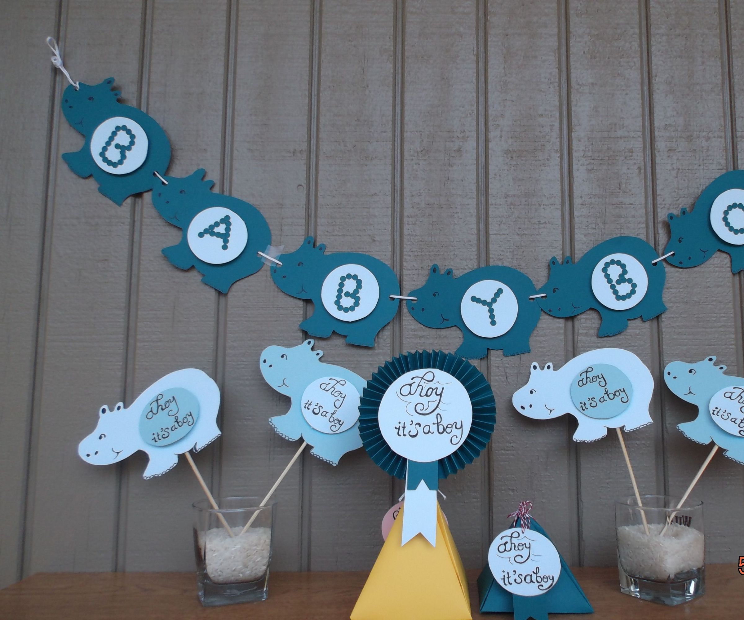 Ahoy It's a Boy Baby Shower Party Decor Kit