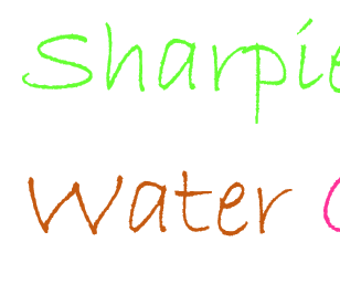 Sharpie Water Color Tote Bag