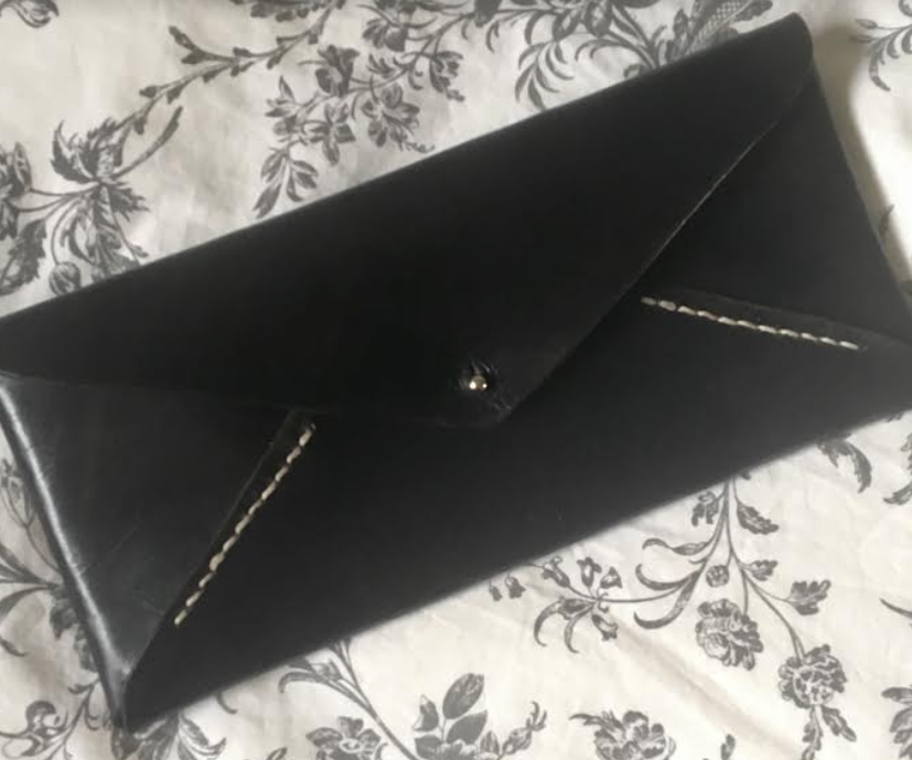Leather Envelope Clutch