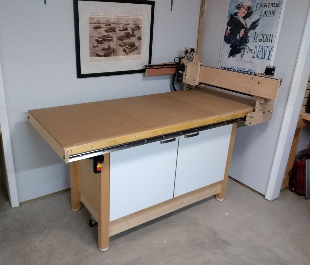 Diy knitting machine table