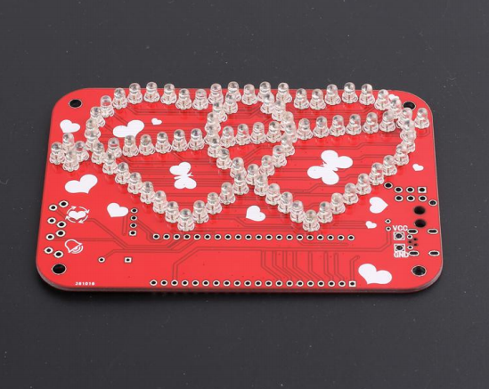 DIY Double Heart RGB LED Kit Build a Sincerity Love Gift! : 10 Steps ...