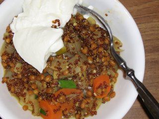 Tasty Lentils and Quinoa - a One Dish Meal