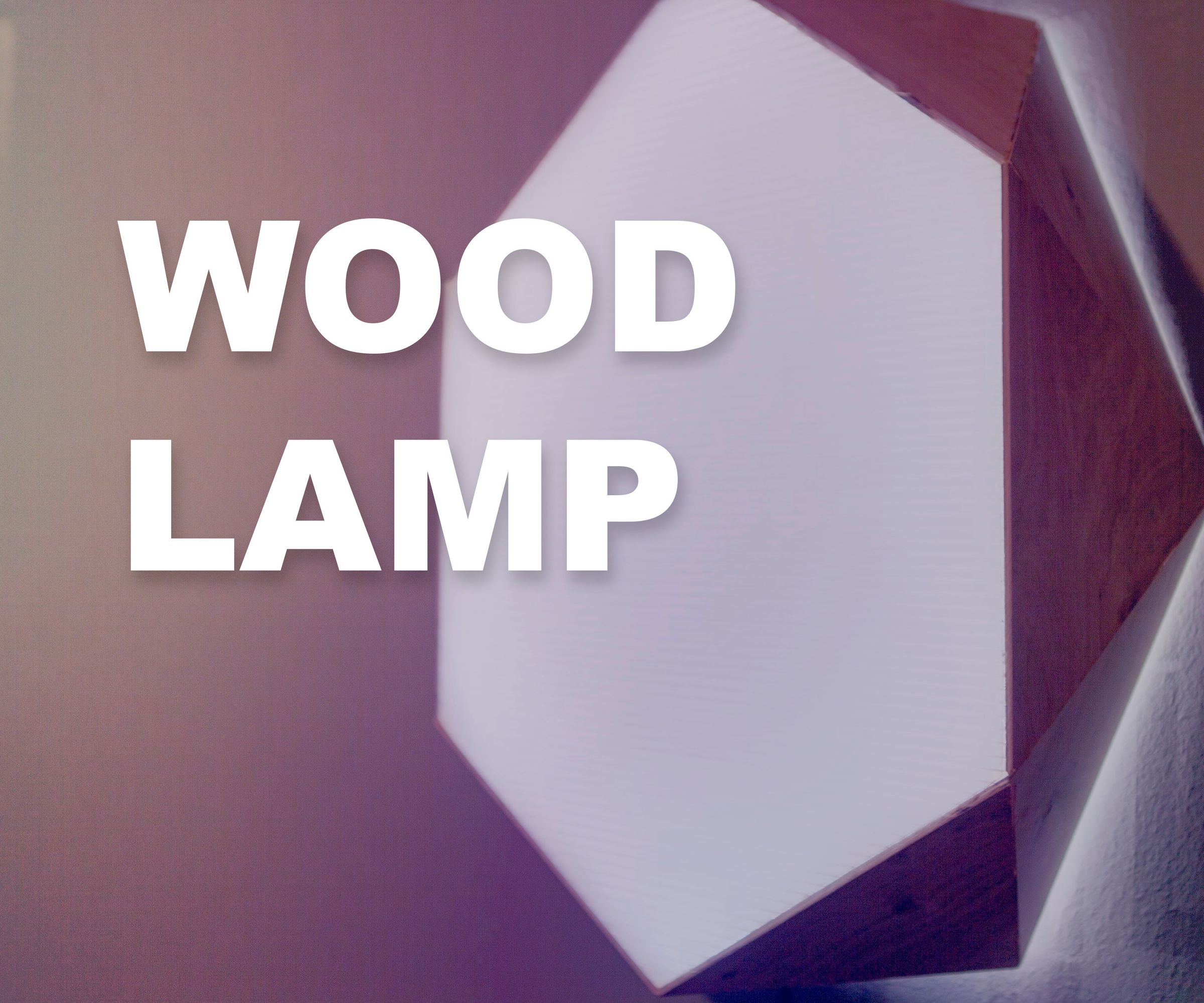 Wood Polygon Wall Light