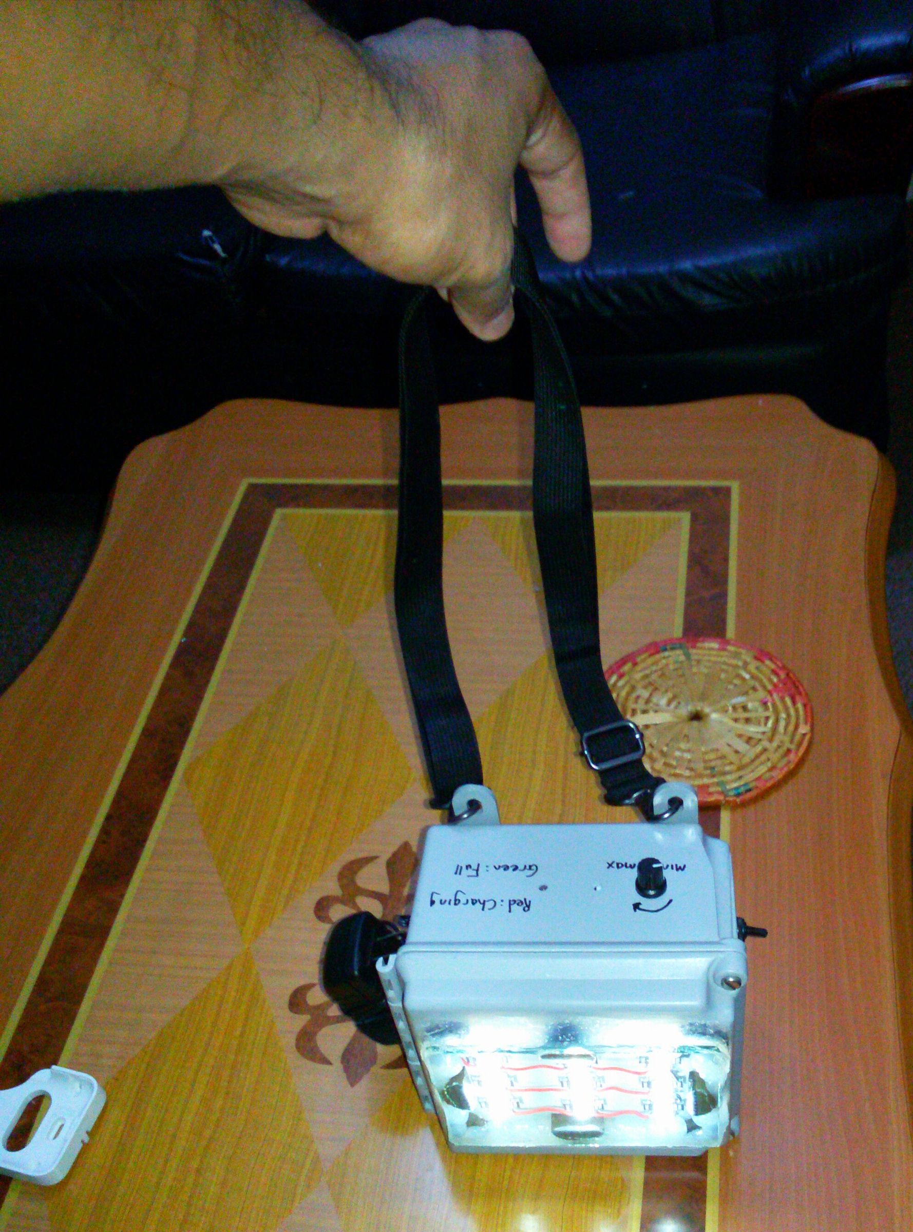 Led Rechargeable Floodlamp With Dimming Circuit. 