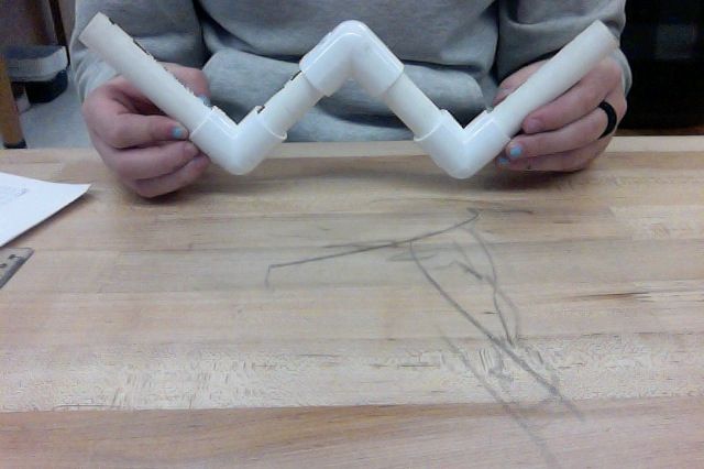 HOW TO MAKE A LETTER W OUT OF PVC PIPE