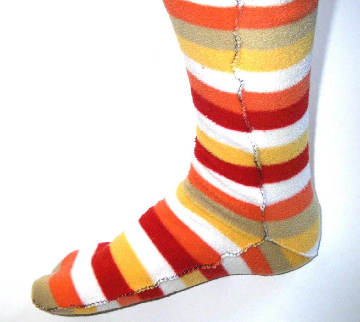 Cozy Socks From Polarfleece Blanket : 6 Steps (with Pictures) - Instructables how-to-make-socks-free-sock-pattern-la-creative-mama