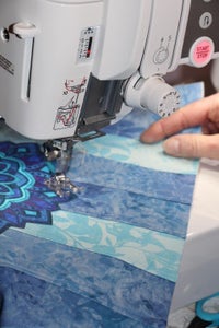 Combining the Applique Fabric Onto Background Fabric
