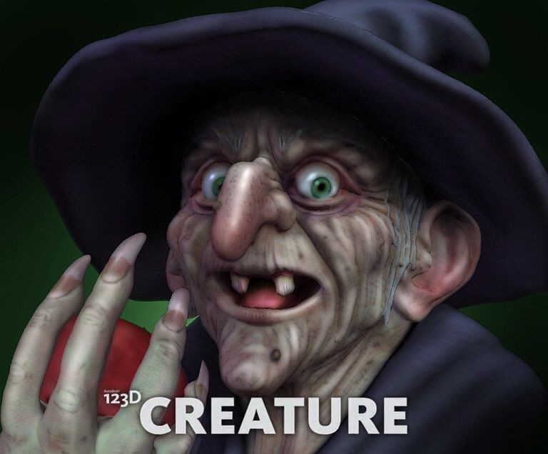 Creating a Witch with 123D Creature