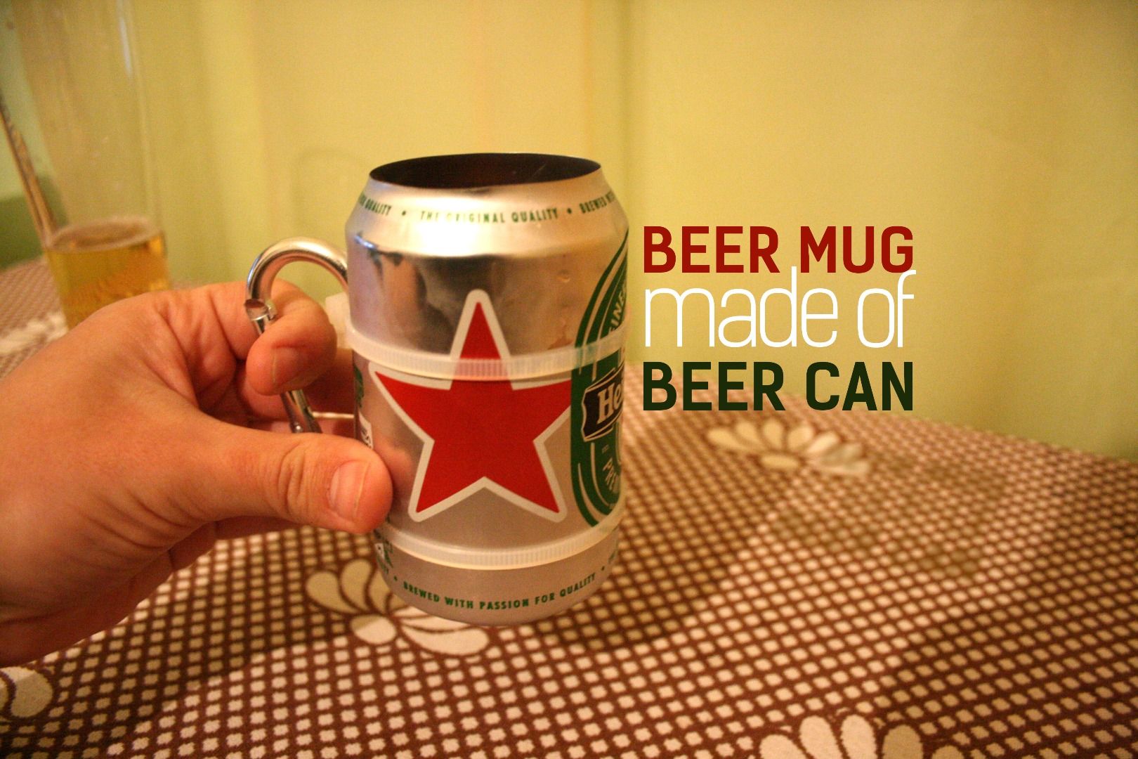 Beer Mug From a Beer Can 7 Steps Instructables