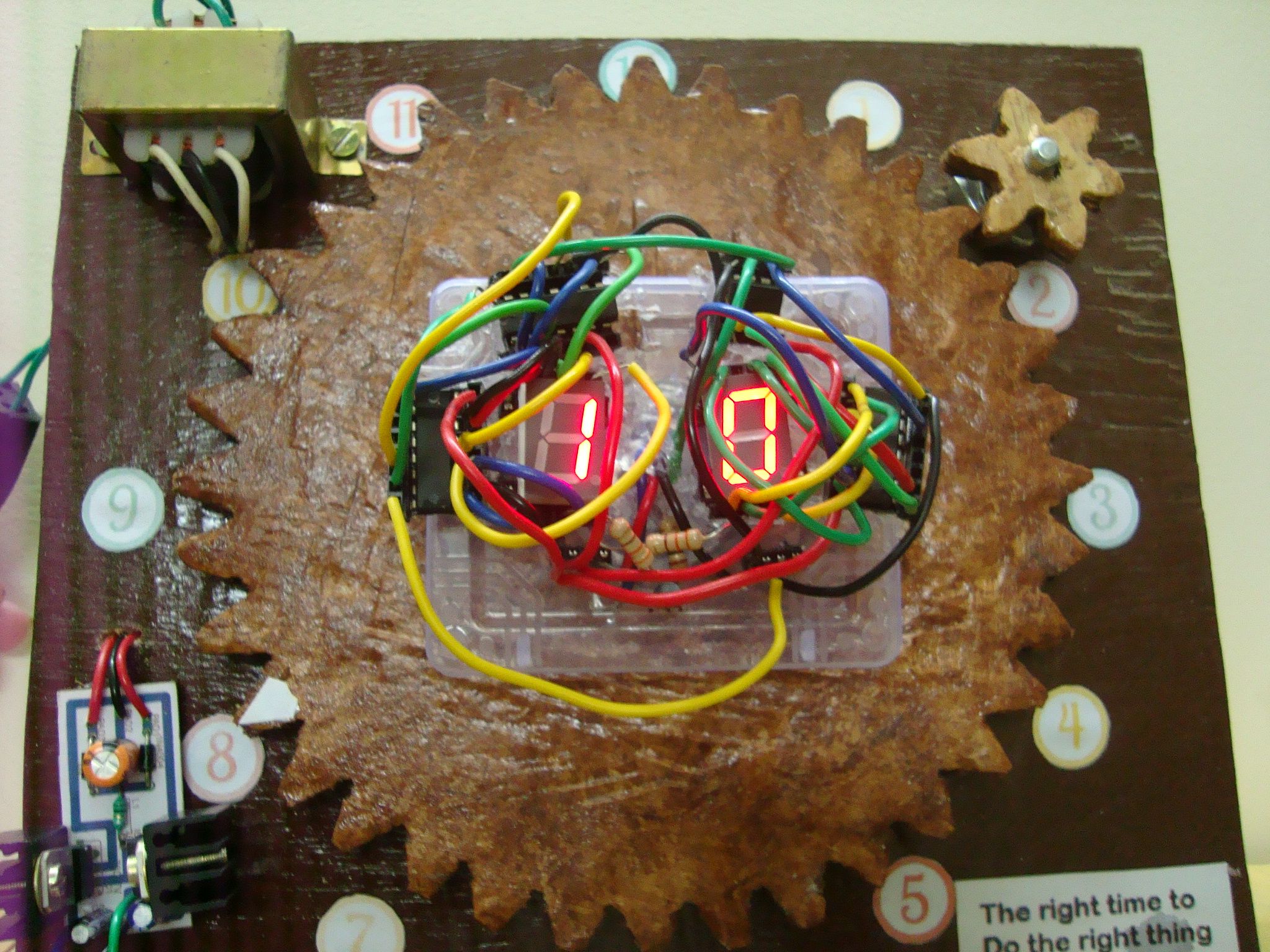 The ElectroMechanical Clock 24 Steps Instructables