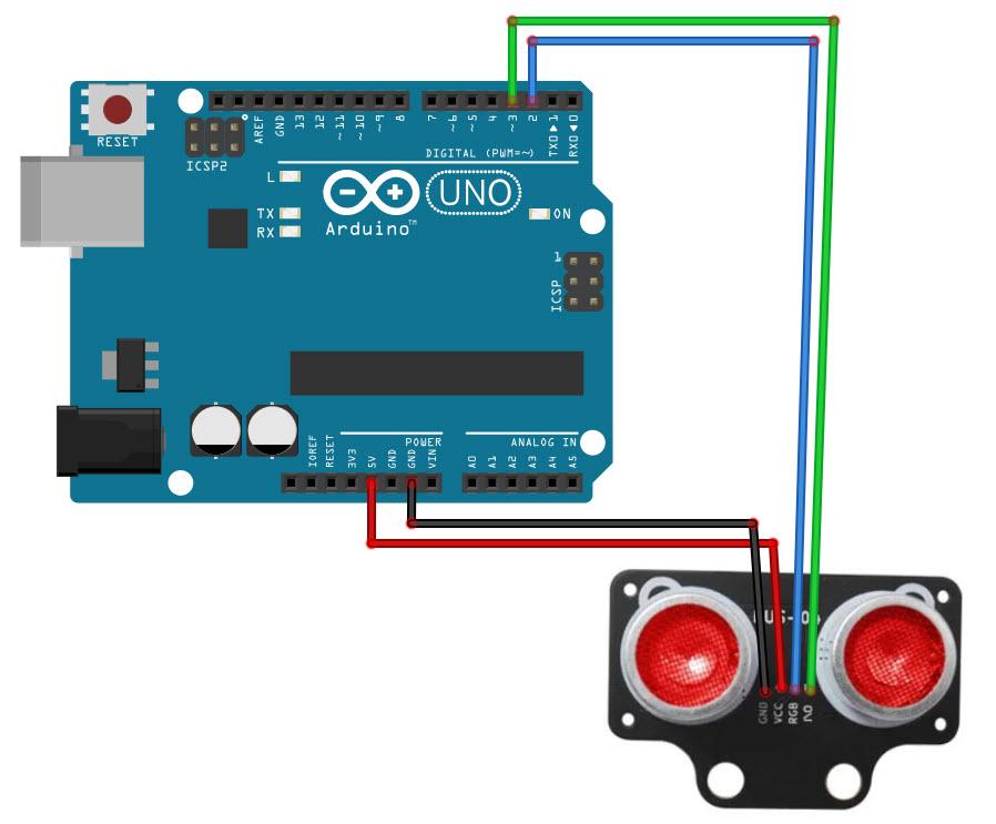 How to Use RGB LED HC‑SR04 (RUS‑04) Ultrasonic Sensor With Arduino ...