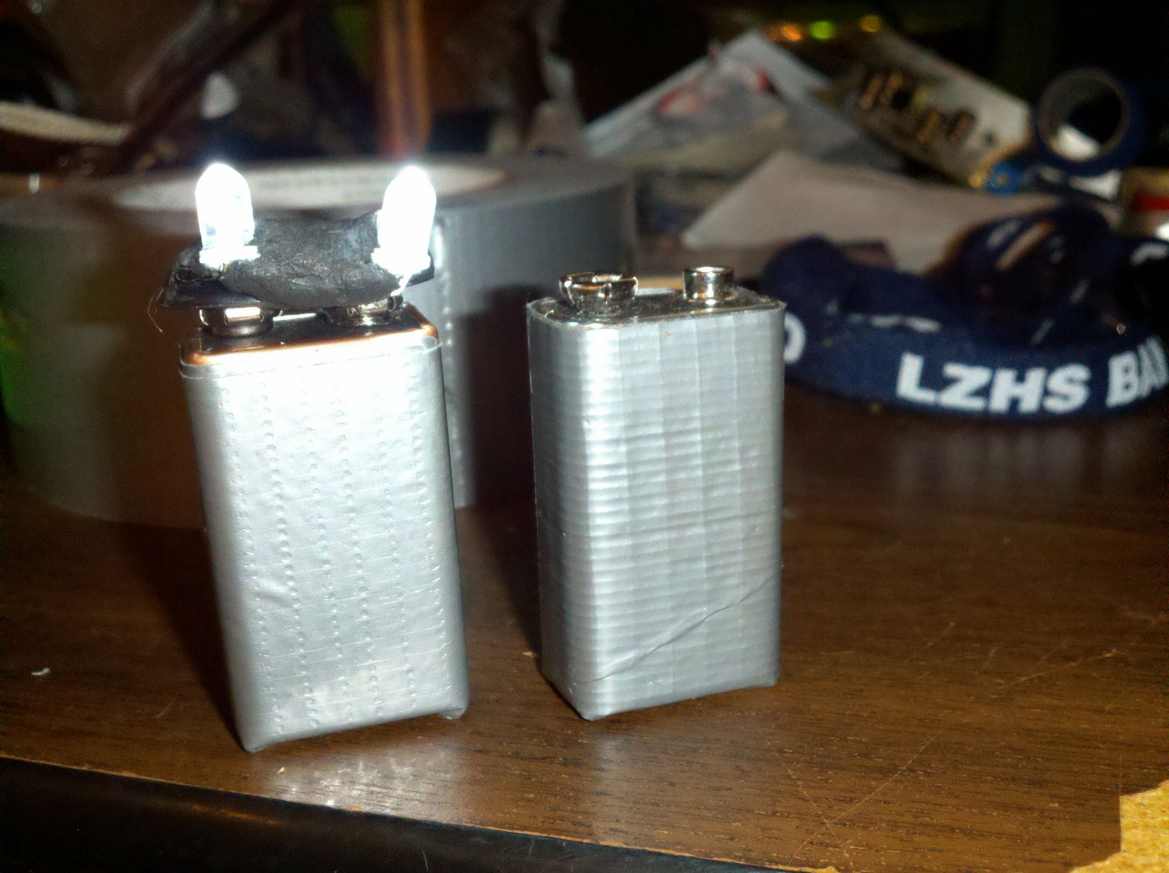 Improve 9v Batteries With Duct Tape! 5 Steps Instructables