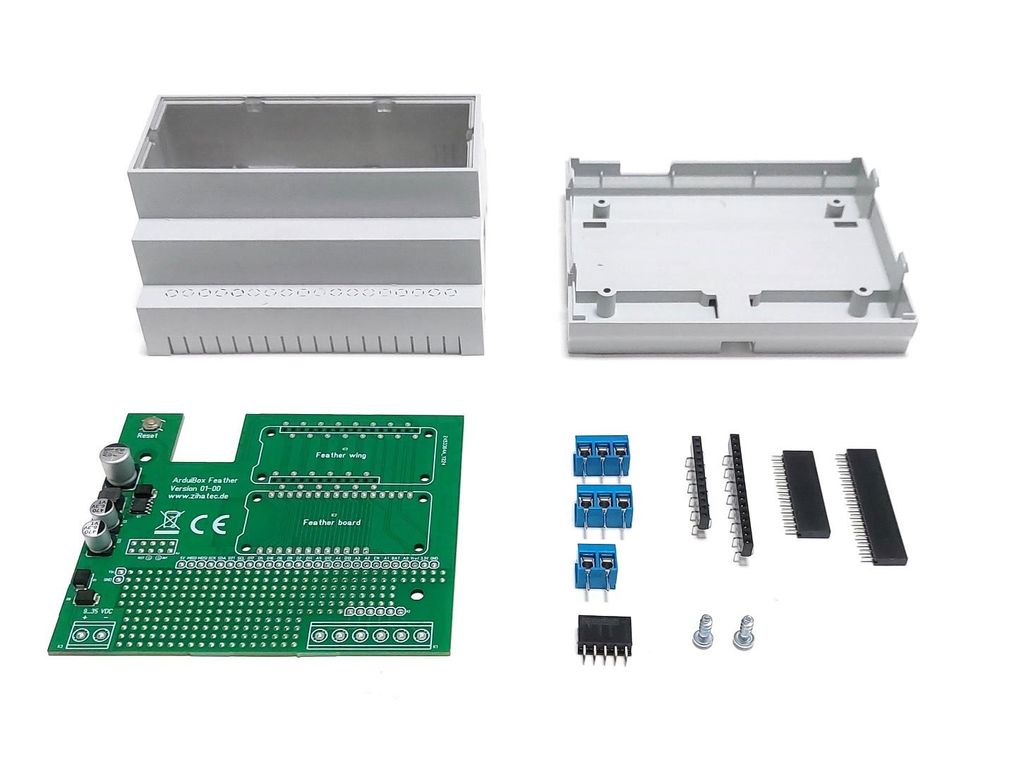 How to Mount Projects With Feather-shaped Microcontroller Boards in a ...