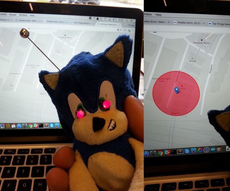 Voodoo Sonic LoRaWAN-connected doll