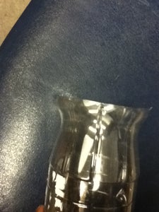 Cut Through the Middle of the Bottel.