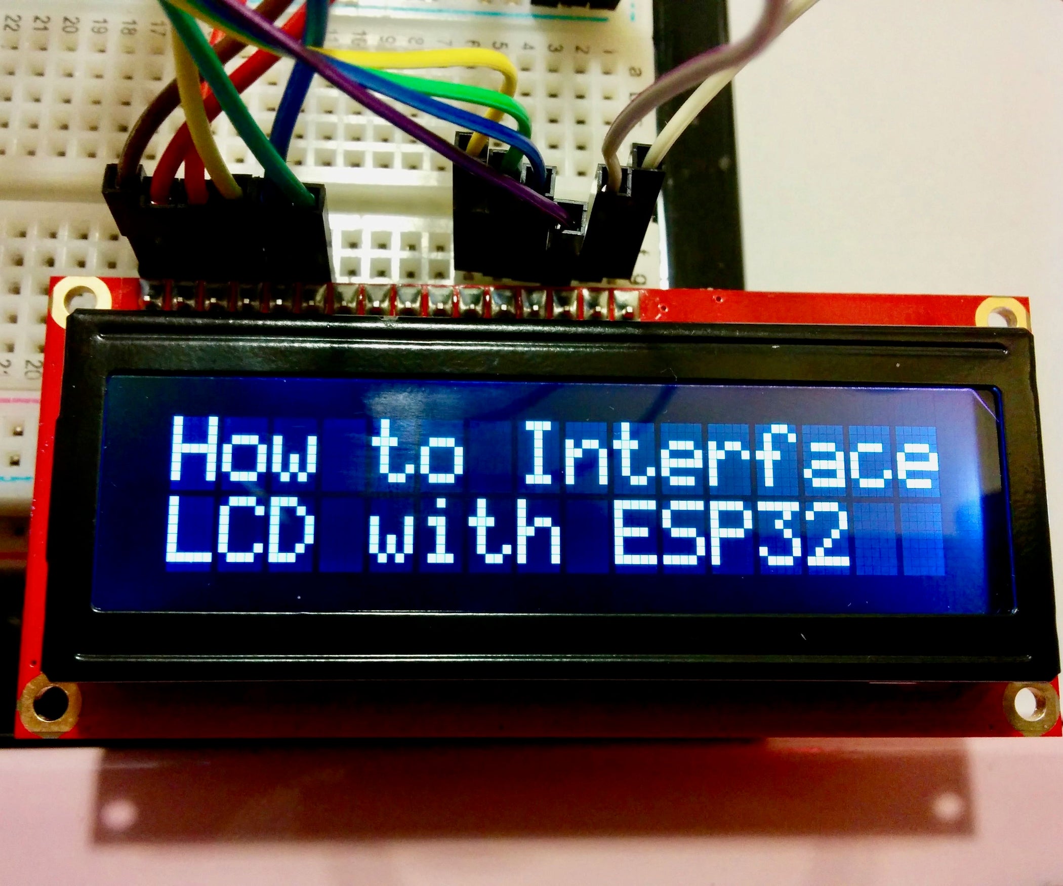 Interfacing 16x2 LCD with ESP32 Module - The Engineering Projects